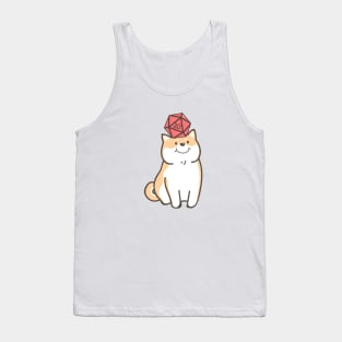 Kawaii Shiba Inu Dog for Dogs Lover Polyhedral D20 Dice Tank Top